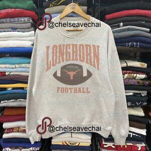 Vintage University Of Texas Longhorn Football Sweatshirt, 90s Retro NCAA Shirt